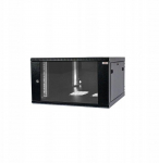 Szafa Sabaj Szafa wisząca RACK 19 cali 6U/600mm drzwi przeszklone otwierane boki RAL 9005 BOCK-019-060-600-C | BOCK-019-060-600-C | 5902027612929