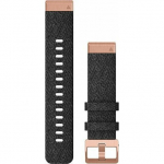 Garmin Pasek materiałowy na nadgarstek QuickFit 20 (czarny / r&oacute;żowozłota sprzączka) (010-12874-00) | 010-12874-00 | 753759233419