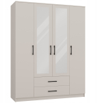 Malys Group Szafa Romana 160 X 205 LUSTRO KASZMIR BEŻ | M-MP-SZ-RON-160X205L-KASZ | 5900354141341
