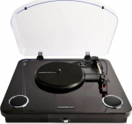 Energy Sistem BlackSpin Gramofon z napędem pasowym Czarny, Przezroczysty | 459438 | 8432426459438