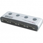 Adapter USB Lindy USB-A - RS-232 x4 Srebrny  (42858) | 42858 | 4002888428583