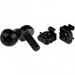 StarTech Zestaw śrubki M6 x 12mm/podkładki/nakrętki - 100kpl. Czarne (CABSCREWM62B) | CABSCREWM62B | 0065030862097