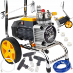 Powermat AGREGAT MALARSKI PISTOLET HYDRODYNAMICZNY 1500W WĄŻ 15M 225BAR 3X DYSZA | 5904067444782 | 5904067444782