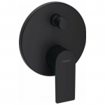 Bateria wannowa Hansgrohe Rebris E - Jednouchwytowa bateria wannowa, montaż podtynkowy do iBox universal, czarny mat | 72468670 | 4059625402016
