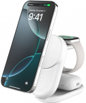 Ładowarka Belkin UltraCharge Qi2 magnetyczna 25 W 3w1 składana Biały (WIZ037KQWH) | WIZ037KQWH | 745883919888