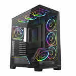 Case PC VOLCANO STELLAR PLUS ARGB MIDI 8F Black | AT-STELLAR-PLUS-8F-ARGB-10 | 5903560982104