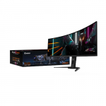 GIGABYTE CO49DQ OLED Curved Gaming Monitor - 5120x1440(DQHD), 1800R, 144Hz, 0.03ms, KVM, FreeSync Premium Pro, HDMI 2.1 | CO49DQ | 4719331855680