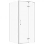 Cersanit SET B849 KABINA LARGA ZAWIAS PRAWA CHROM 80X80X195SZK TRANS WIR | SZEZ1003711522 | 5901771086277