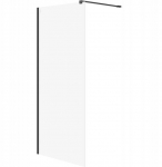 Cersanit (kabiny walk-in) Kabina prysznicowa walk-in MILLE czarna - (90x200) szkło transparentne (S161-008) | S161-008 | 5901771037965