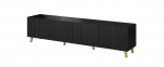 Cama RTV cabinet PAFOS 200x42x52 Black matt | PAFOS RTV200 CZ | 5903815006647