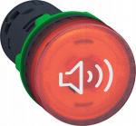 Schneider Electric Brzęczyk 24V AC/DC podświetlany czerwony sygnał ciągły / przerywany XB5KS2B4 | XB5KS2B4 | 3606481352439