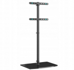 ONKRON Univerz&aacute;lny podlahov&yacute; TV stojan so sklenenou z&aacute;kladňou pre 30"-60" TV do 41 kg, čierna VESA: 100x100 - 400x400 | TS5065-B | 4262392440031