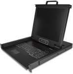 Konsola KVM StarTech StarTech.com Rack KVM Konsole - US Tastatur(QWERTY), Ein Port VGA KVM mit 17'' LCD Monitor - 1HE LCD KVM Konsolenschublade mit Kabeln - USB Unterstutzung - 50.000 MTBF (RKCONS1701) - KVM-Konsole mit KVM-Switch - 1 Ansch ...