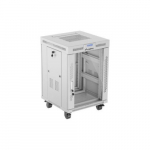 Lanberg | Rack cabinet 19" free-standing 15U/600x600 (flat pack) with glass door, LCD | FF01-6615-12SL | Grey | FF01-6615-12SL | 5901969441116