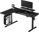 Biurko Ultradesk Winger Czarne 155 cm x 111 cm | UDESK-WI-BKA/BKB | 5904238810217
