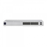 Ubiquiti UniFi Pro 24-Port PoE Managed L2/L3 Gigabit Ethernet (10/100/1000) Power over Ethernet (PoE) 1U Silver | USW-Pro-24-POE | 817882027649
