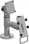 Ergonomic Solutions Pole VESA 75 Screen C&P on Arm | Pole VESA 75 Screen C&P on Arm | 5704174018322