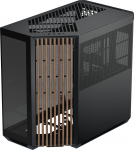 APNX V1 PC-Geh&auml;use, Midi-Tower, ATX, Tempered Glass - Holz, schwarz | GESI-420 | 4711099479559
