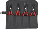 Knipex Zestaw szczypiec do pierscieni osadczych, precyzyjnych,w etui zwijanym 4-cz.KNIPEX | 8256290040 | 4003773081555