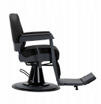 Activeshop Gabbiano Fotel barberski Bruno czarny z grafitową ramą | 5906717464928 | 5906717464928