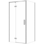 Cersanit SET C114 KABINA LARGA ZAWIAS LEWA CHROM 100X80X195SZK TRANS WIR | SZEZ1004711522 | 5901771132370