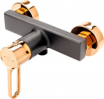 Bateria prysznicowa FDesign BATERIA ZAFFIRO NATRYSKOWA, BEZ ZEST, ROSE GOLD/BLACK F-DESIGN // BF.FD1-ZFR-7-25 | 5902194997300 | 5902194997300
