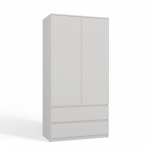 Topeshop SZAFA MALWA B bedroom wardrobe/closet 5 shelves 2 door(s) White | SZAFA MALWA B KPL | 5902838464120