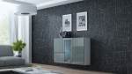 Cama Sideboard VIGO 90/120/38 white/grey glossy | KOM VIGO b/sz