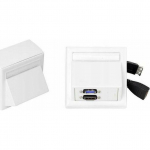VivoLink WI221261 gniazdko elektryczne HDMI + USB A Biały | WI221261 | 5704174894667