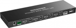 PremiumCord HDMI switch, 4K@60Hz HDMI2.0 KVM 4:1, s d&aacute;lkov&yacute;m ovladačem | khswit41e | 8592220023409