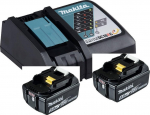 Makita Makita Power Source Kit Li 18.0V 5Ah, set&nbsp;(black, 2x battery BL1850B, 1x charger DC18RC) | 197570-9 | 0088381461788