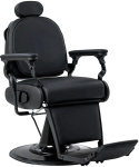 Activeshop Fotel barberski z masażem Gabbiano Francesco czarny z czarną podstawą | 5906717472015 | 5906717472015