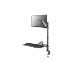 Neomounts Desk Mount | DS90-325BL1 Sit-stand workstation desk | Adjustable Height, Rotate, Tilt, Swivel | 17-32 " | Maximum weight (capacity) 9 kg | Black | DS90-325BL1 | 8717371443672