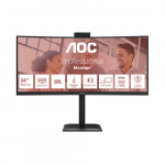 AOC | CU34E4CW | 34 " | VA | UWQHD | 120 Hz | 4 ms | 3440 x 1440 pixels | 350 cd/m&sup2; | HDMI ports quantity 2 | Black | CU34E4CW | 4038986112963