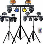 LIGHT4ME LIGHT4ME MT BAR 1 zestaw oświetleniowy multiefekt RGBW 4w1 głowica ruchoma efekt derby stroboskop par | 5908249828339 | 5908249828339