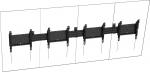 Vision Zestaw montażowy (montaż na ścianie, uchwyt szynowy) robust na 4 wyświetlacze LCD w orientacji pionowej Stahl, Aluminium czarny Rozmiar ekranu: 127-140 cm (50''-55'') | VFM-MNU/P4X55 | 1221417900007