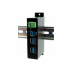 Exsys EXSYS EX-1504HMS 4-portowy metalowy HUB USB 3.2 Gen1 z ochroną przeciwprzepięciową EDS 15KV | 4718359015045 | 4718359015045