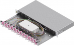 Easylan EASYLAN LWL-Spleissbox Grade C 48,26cm 19Zoll 1HE 24 Ports 24x LC-Duplex OM4 | LSB1C334 | 4055516085429