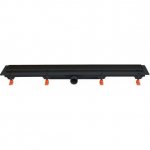 Werit-P JOMOTech Pakiet Exclusive 40 / Odpływ liniowy 650 mm / maskownica 2-stronna FLIS czarny mat / mata WERIT (175-30650400-38) | 175-30650400-38 | 5907572525618