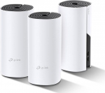 Hybridn&yacute; Wi-Fi syst&eacute;m TP-LINK AC1200 s pokryt&iacute;m celej dom&aacute;cnosti a technol&oacute;giou Powerline, procesorom Qualcomm, r&yacute;chlosťou 867 Mb/s v p&aacute;sme 5 GHz a 300 Mb/s v p&aacute;sme 2,4 GHz, AV10 | Deco P9(3-pack) | 6935364088644