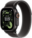 Apple Watch 49mm Black/Charcoal Trail&nbsp;Loop&nbsp;-&nbsp;M/L - Black Titanium Finish | MG9U4ZM/A | 0195950649727