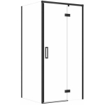 Cersanit SET C109 KABINA LARGA ZAWIAS PRAWA CZARNA 100X90X195SZK TRANS WIR | SZEZ1004661522 | 5901771132325