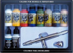 Vallejo : Model Air - Airbrush + Basic Colors 10x 17 mm | 2021692 | 8429551711678