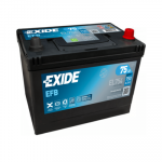 Exide Start-Stop EFB aku 75Ah 750A(EN) Jap - +