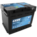 Exide Start-Stop EFB aku 60Ah 640A(EN)