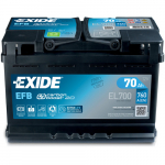 Exide Start-Stop EFB aku 70Ah 760A(EN)