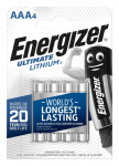 Energizer Ultimate Lithium AAA/LR03 patarei 4-pakk