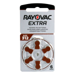 Rayovac Extra 312 MF kuuldeaparaadi patarei, 6-pakk