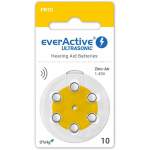 6 x EverActive PR70 / A10 kuuldeaparaadi patareid