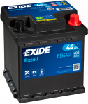 Exide Excell aku 44Ah 400A(EN), mopeedauto aku